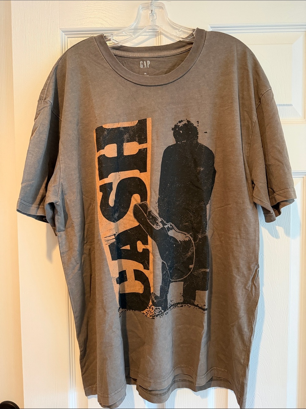 GAP Men's Gray Johnny Cash Graphic Short Sleeve T-Shirt XL NWT